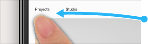 Swipe to quickly switch tabs