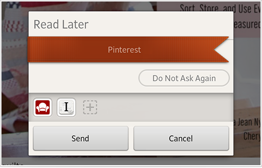 You can change the set to be sent <br />by tapping the icons of the web services.<br />You can also send to multiple services at the same time.