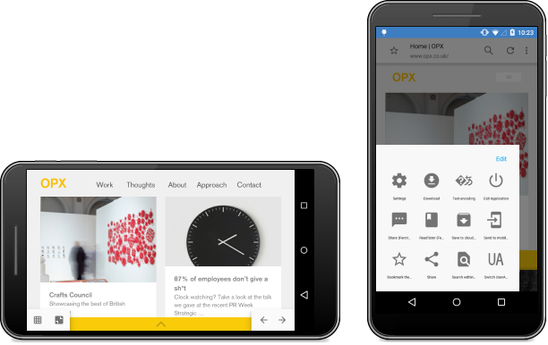 Powerful browsing functions for everyday use