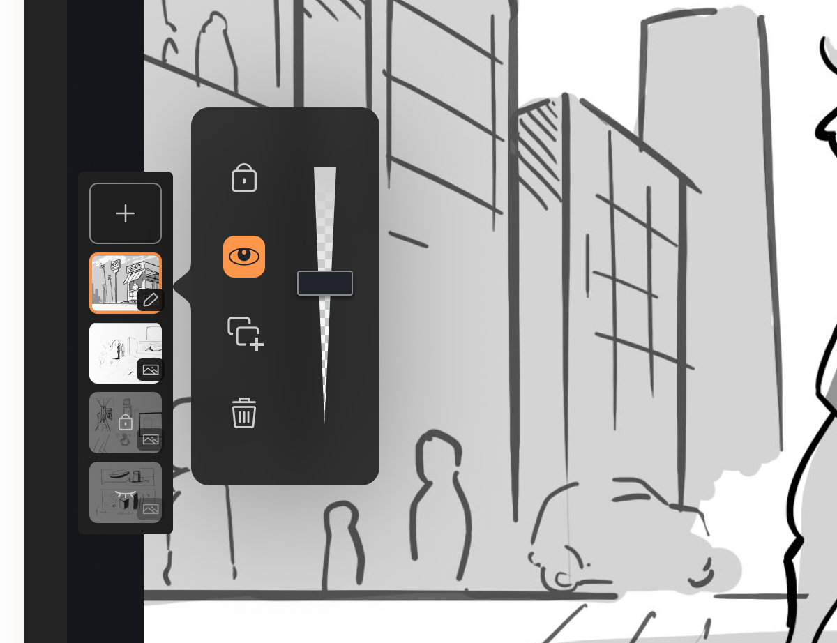 Screen shot of Layer function